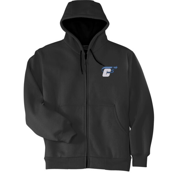 C5 Expedite Embroidered - Heavyweight Full Zip Hooded Sweatshirt with Thermal Lining Thumbnail