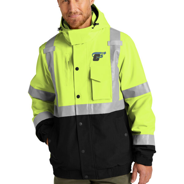 C5 Expedite Embroidered - Ansi 107 Class 3 Waterproof Insulated Ripstop Bomber Jacket Thumbnail