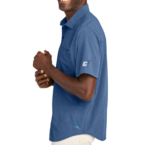 Tommy Bahama C5 Expedite Embroidered- - Sandy Point Short Sleeve Shirt Thumbnail